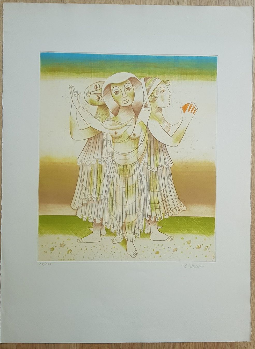 Grafica & Litografie: Alfred Finsterer -  1908 - 1996 Stuttgart   -  German Art – Usato da Horw venduto da Kunstreich7 1