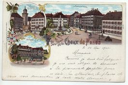 LITHO Souvenir de la Chaux-de-Fonds - Tram