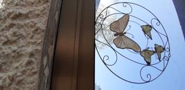 Feiner Lichtfänger Schmetterling Perlmuttglas (2 verfügbar)
