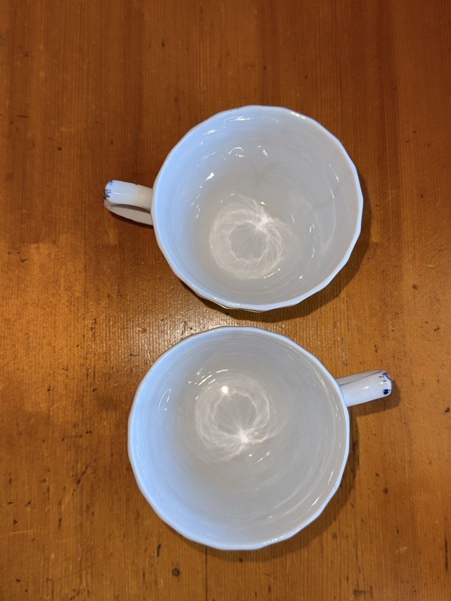 Tazze: 2 Tassen blau , England – Usato da Le Sentier venduto da CannelleVintage13 7
