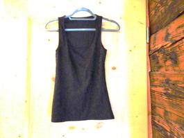 Uni schwarzes Top mit Blumenmuster Gr. S - 2603130