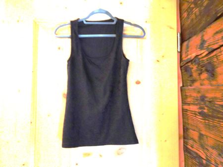 Uni schwarzes Top mit Blumenmuster Gr. S - 2603130