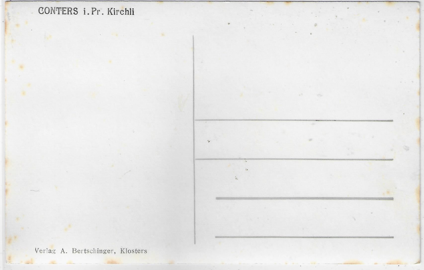 Cartoline postali: Conters i. Pr. Kirchli – Usato da Ettingen venduto da Kartenplanet 1