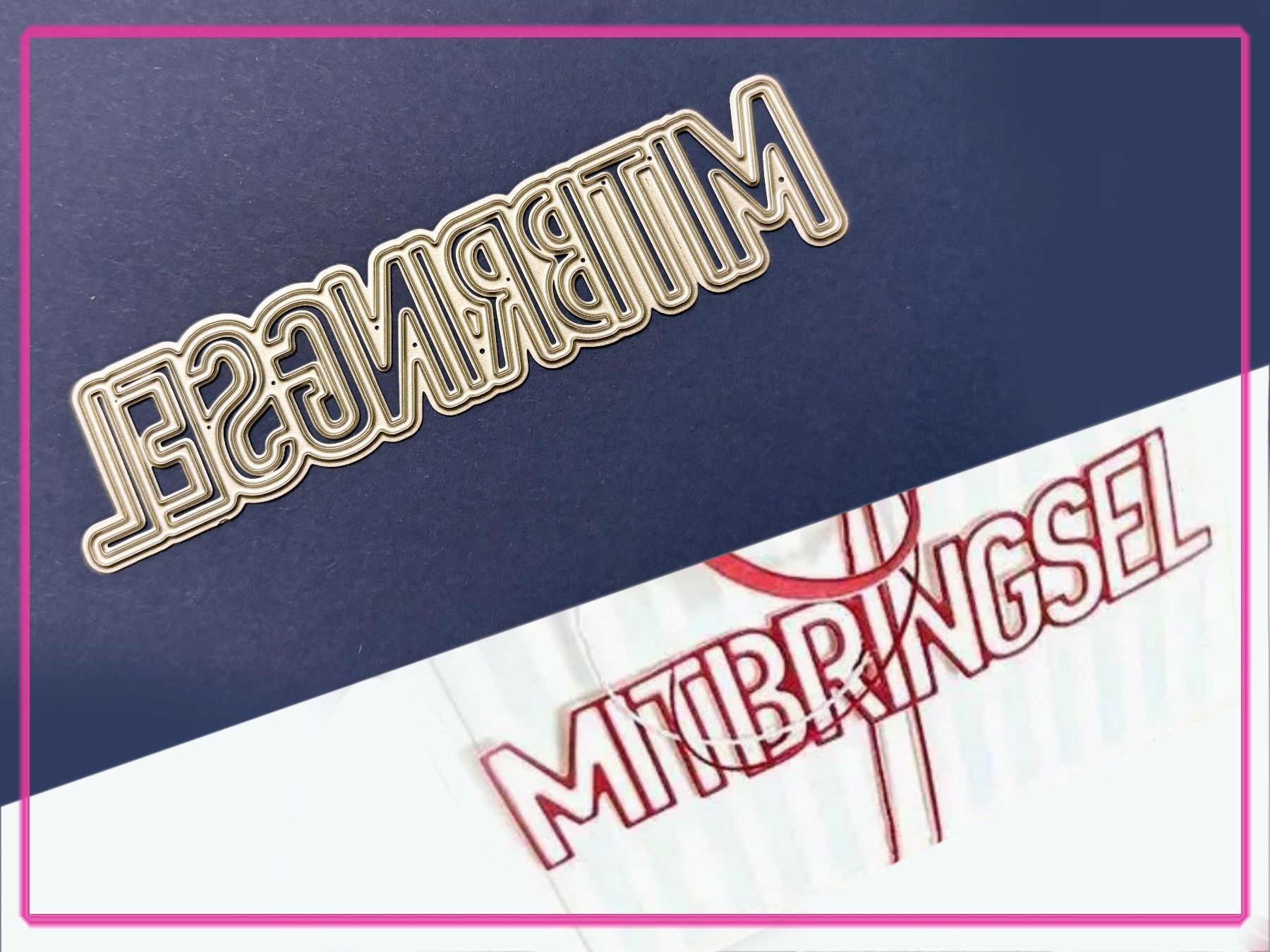Sciablone: Text Mitbringsel - Stanzschablone – Nuovo e nell'imballaggio originale da Frenkendorf venduto da jazzplatten