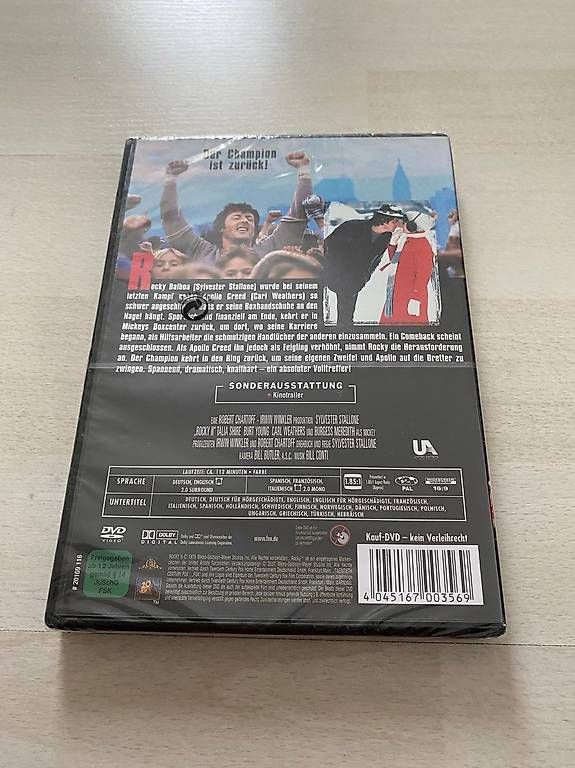 Tutti i DVDs: Dvd Rocky II 2 (1979 Neu – Nuovo e nell'imballaggio originale da Seftigen venduto da Pascal33 1