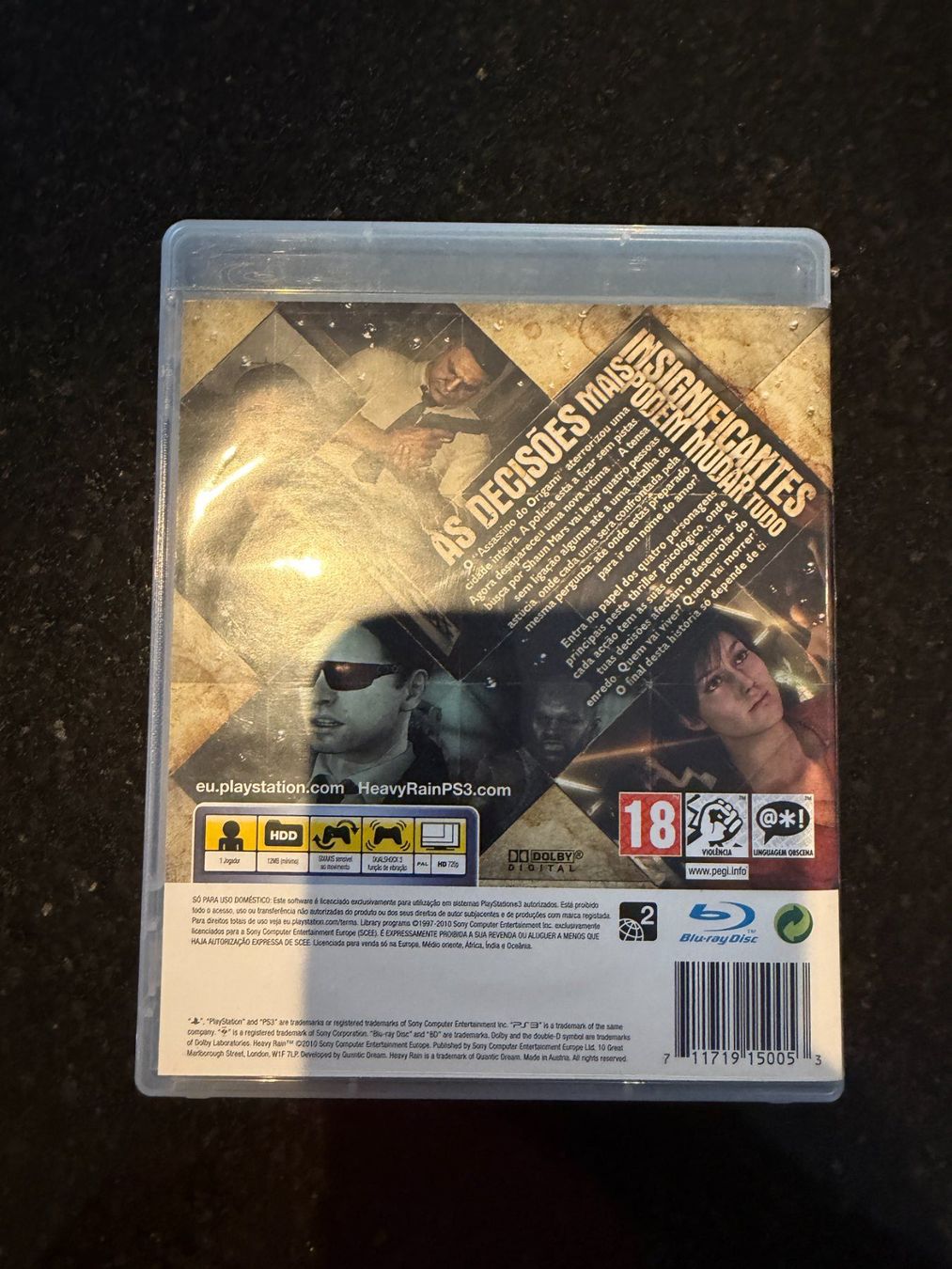 Jeux: Heavy Rain - PS3 - Playstation 3 – D'occasion à Höri par PSMarinho 3