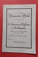 Antike Ansprache Beerdigung Susanna Ryhiner Werthemann 1871