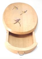 Holzbrett mit Schublade - Plateau en bois avec tiroir