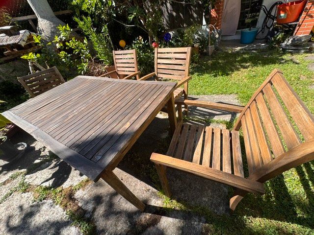 Ikea Set di tavolo e panche: IKEA NÄMMARO Gartenmöbel-Set – Usato da Freudwil venduto da Ginoginelli 5