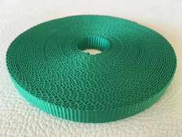 POLYESTER / GURTBAND  GRÜN  10m X 1,2cm X 1mm