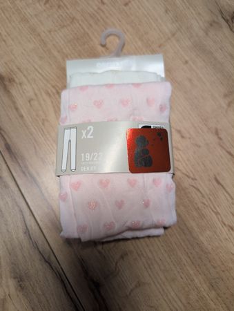 NEU Orchestra Baby- Stumpfhosen, Gr. 19/22, Glitzer Herzen