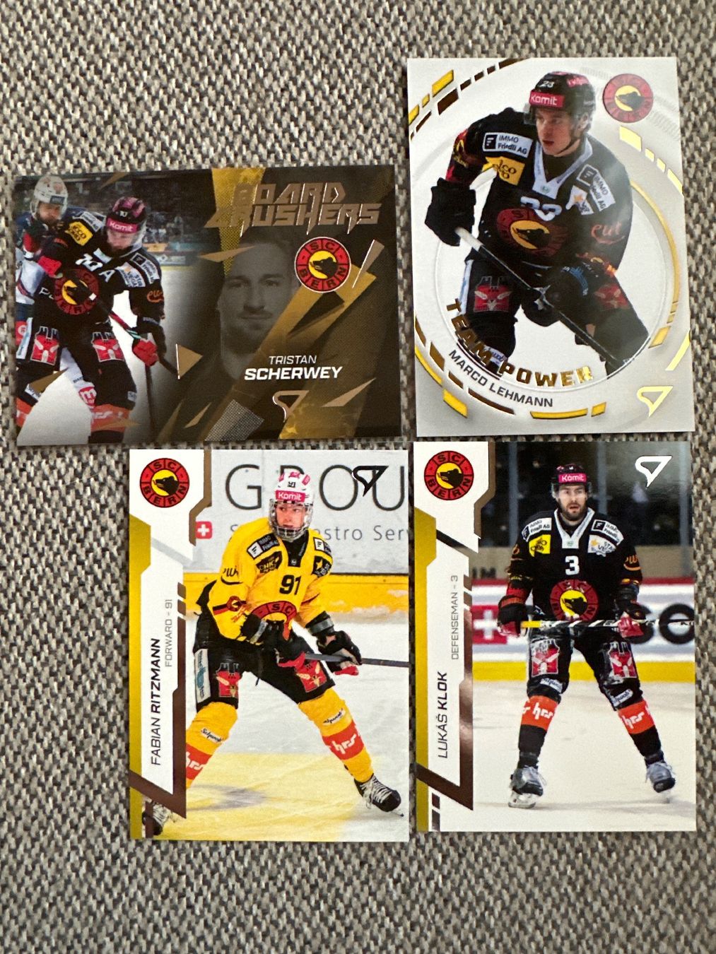 Sportzoo Carte collezionabili: Scherwey, Lehmann, Ritzmann, Klok, Board Crushers, SC Bern – Nuovo (secondo la descrizione) da St. Stephan venduto da MinoPP