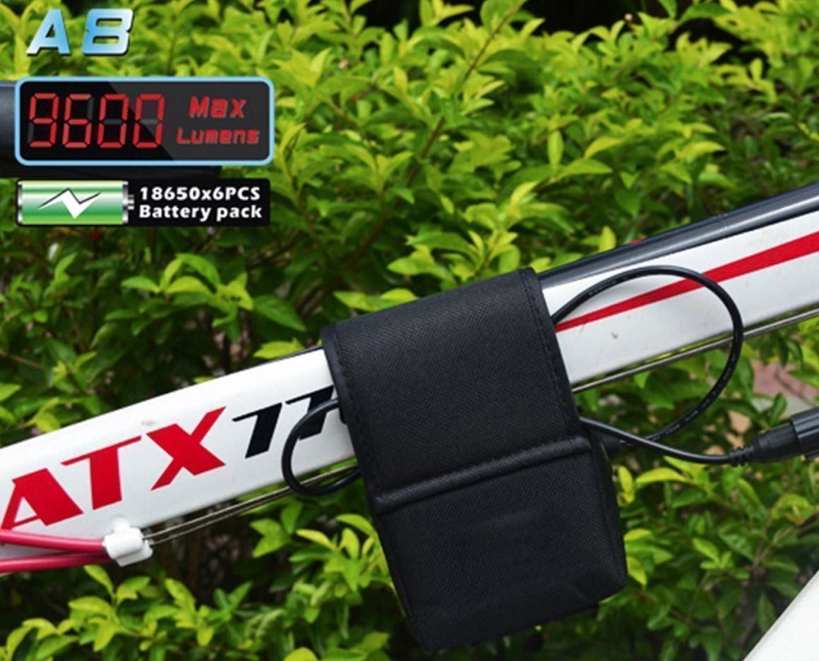 Pezzi di ricambio: Fahrradlicht 9600LM 8xT6 LED 18650 – Nuovo e nell'imballaggio originale da Unterägeri venduto da RmOnline 7