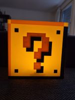 Super Mario Fragezeichen Lampe leuchtend guter Zustand