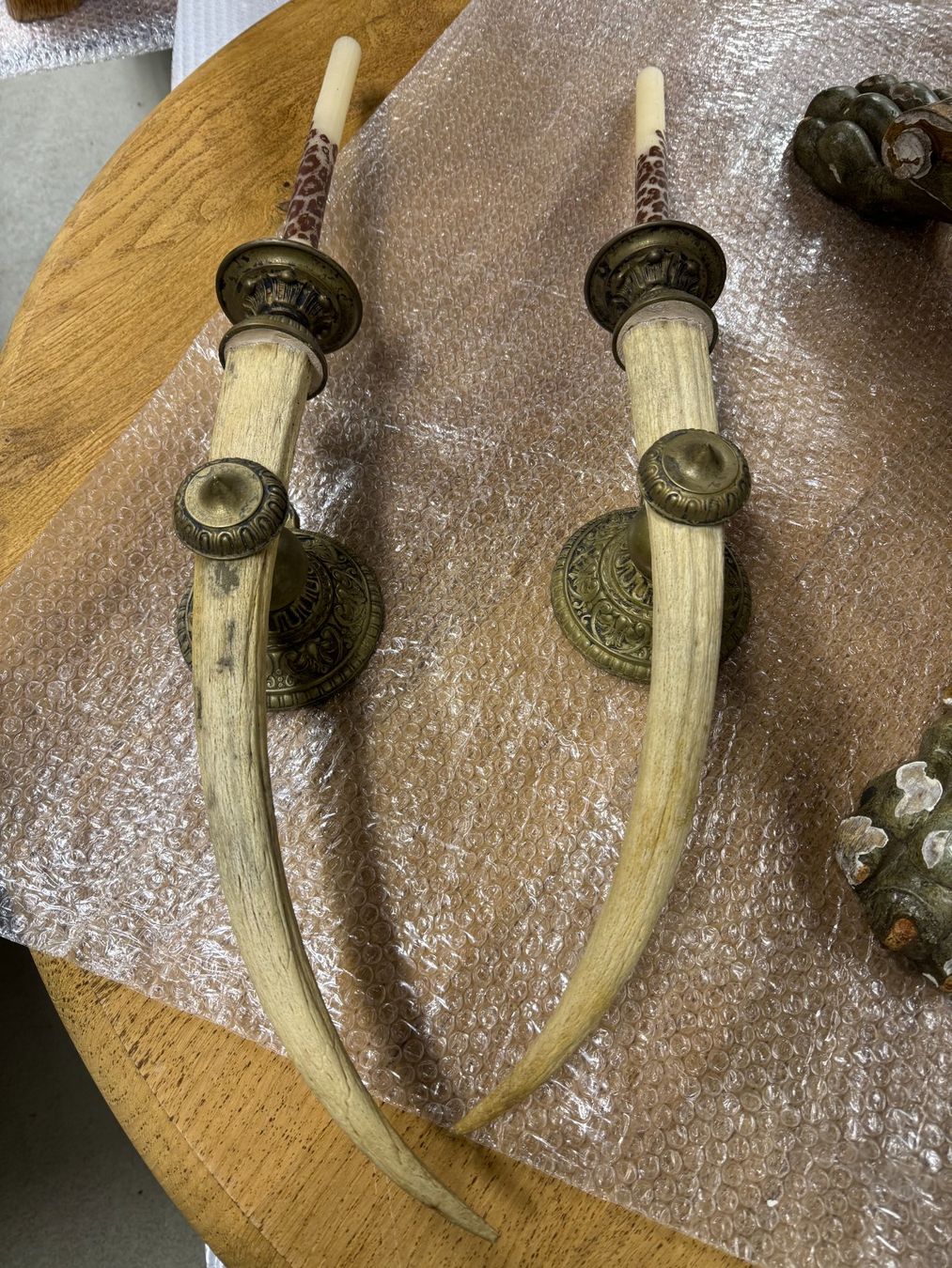 Alle Dekorationen: Antique Ornate Candlestick Holders – Excellent Condition – Gebraucht aus Luzern von Antiquesonline 1