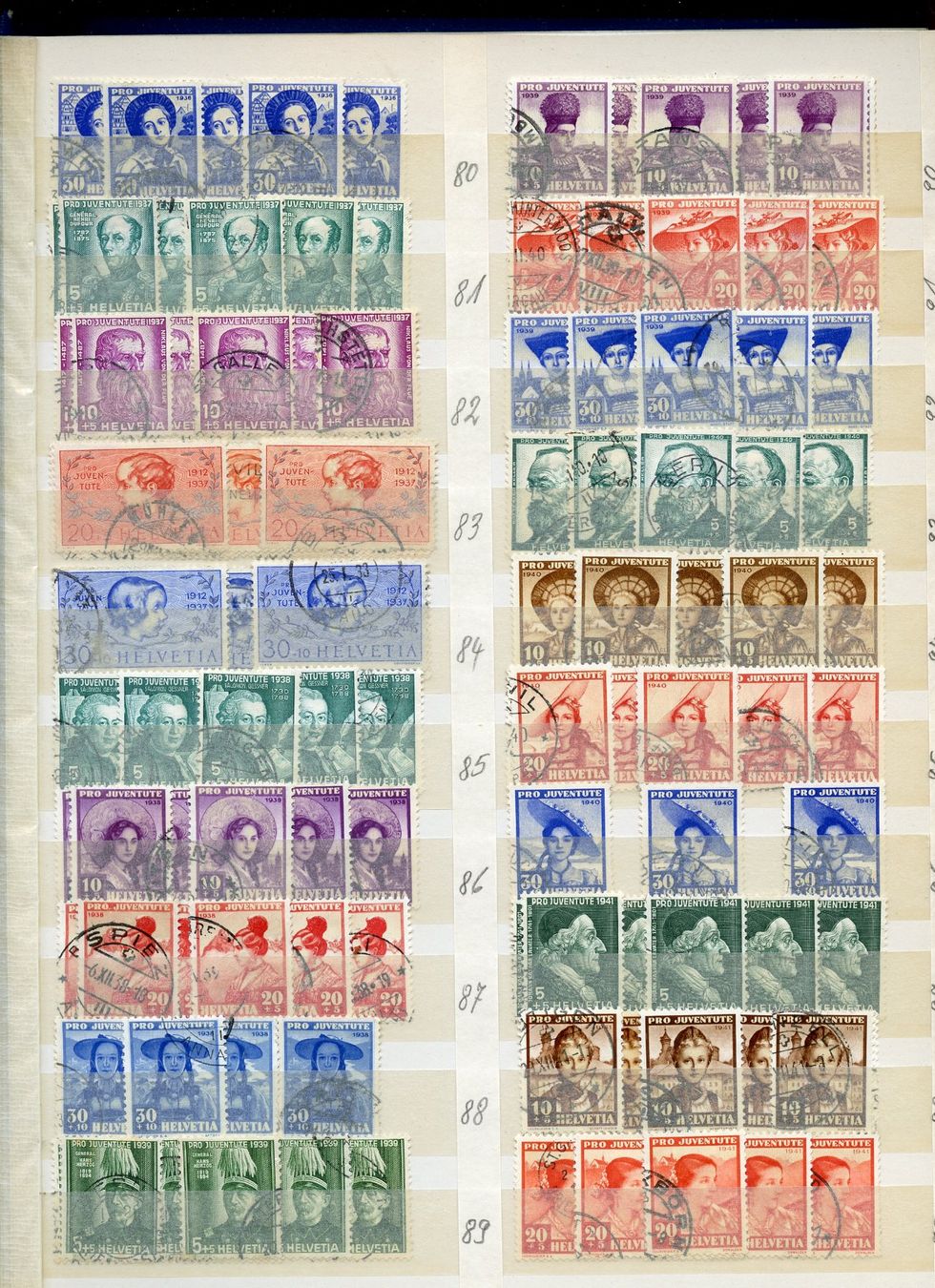 Alle Briefmarken: 1 Sammlung Pro Juventute – Gebraucht aus Steffisburg von Sorbas 4