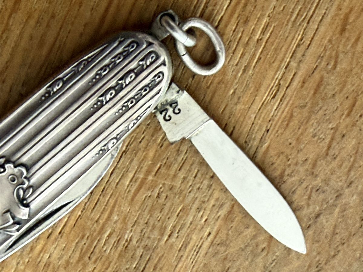 Taschenmesser: Antikes Silber Taschenmesser, 900er Silber – Gebraucht aus Goldach von Messerguru 4