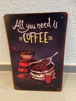 COFFEE Blechschild Neu / 1 Stück / NEU / DEKORATION
