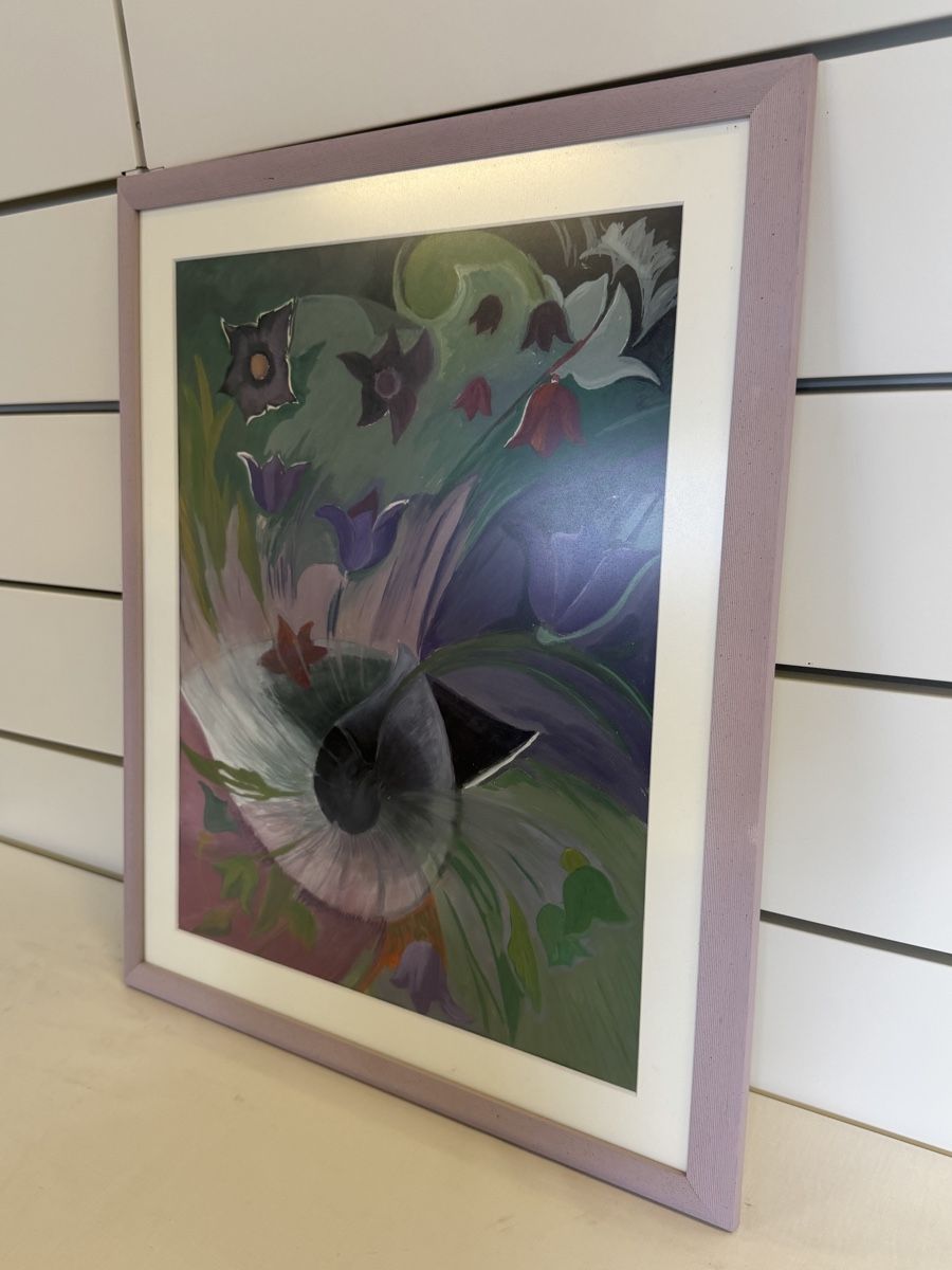 Gemälde: tableau floral abstrait excellent état – Gebraucht aus montreux von Always-Good 2