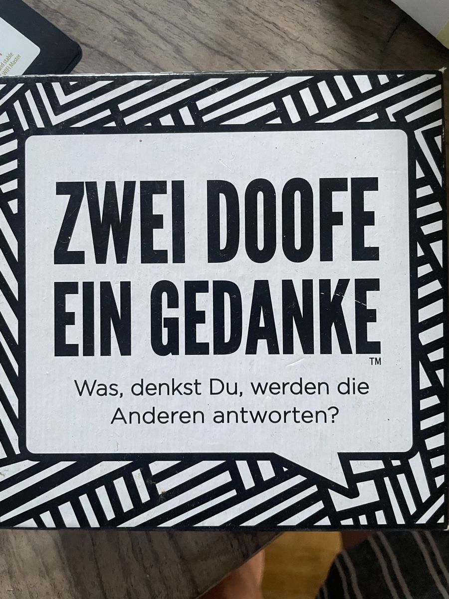 Spiele: Zwei Doofe ein Gedanke – Gebraucht aus Zürich von Luana_soph