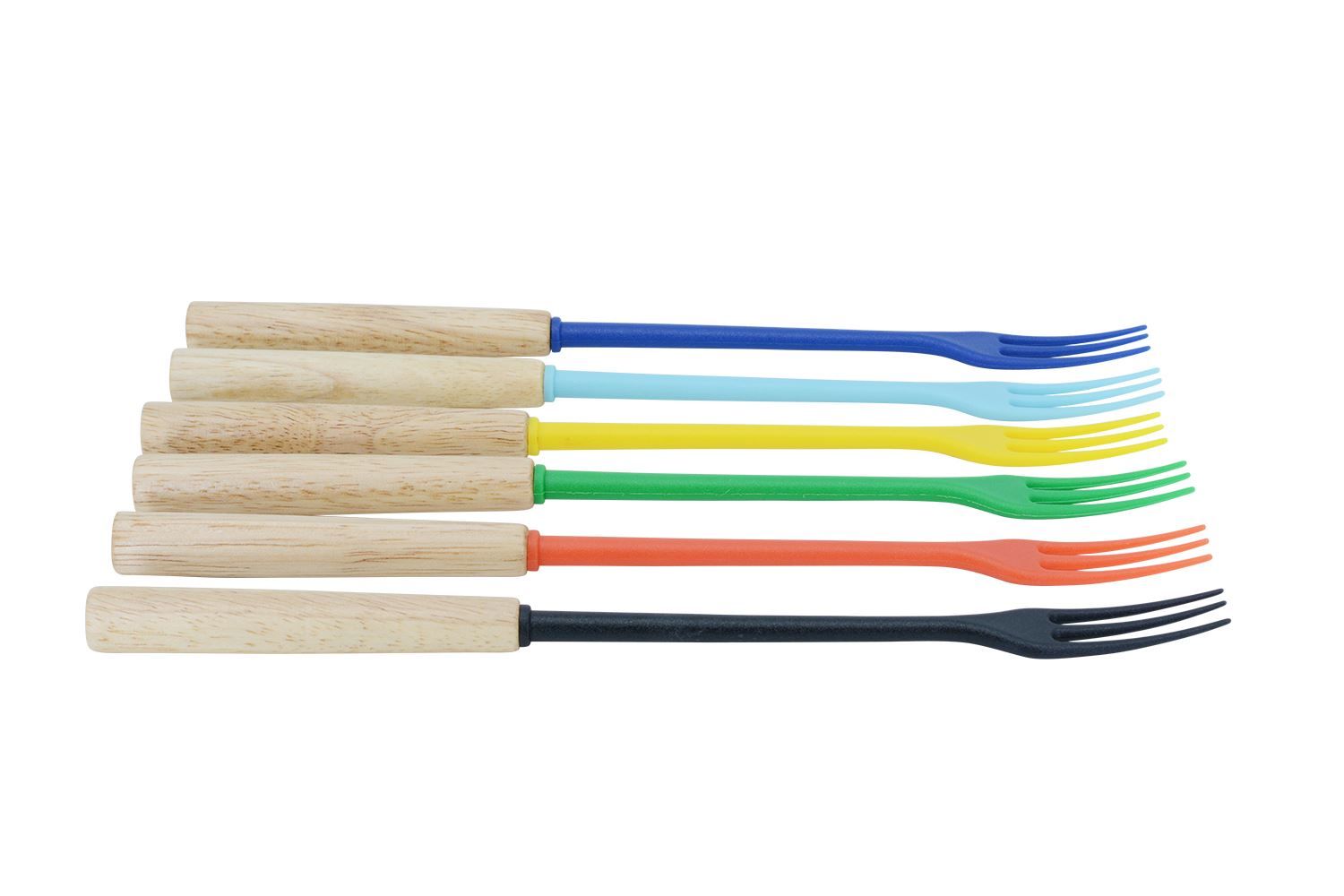 Forchette: Käsefonduegabel "Protect Holz" Set 6 Stk – Nuovo e nell'imballaggio originale da Wettingen venduto da kochshop 2