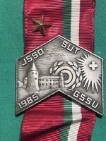 Schützenabzeichen JSSO GSSU 1985 mit Band Distinction
