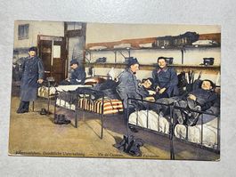 Alte Ansichtskarte Kaserne Soldatenleben um 1918 selten