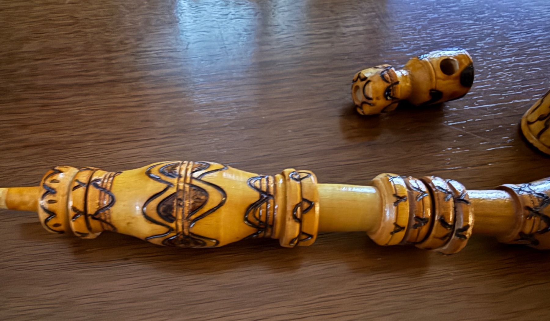 Pipe & Accessori: Handgefertigte Holzrauchsäule, Teilstück einer Holupfeife – Usato da Erstfeld venduto da Mario_boe0 2