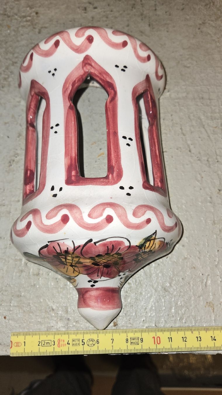 Lampen: Keramik Wandlampe Handbemalt – Gebraucht aus Uzwil von BrokiFloh 5