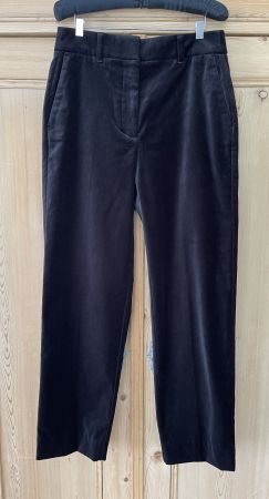 Neue Samthose der britischen Marke Boden, schwarz, Gr. XS