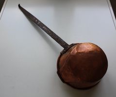 Alte Kupfer Kelle, Schöpfkelle, Antiquität