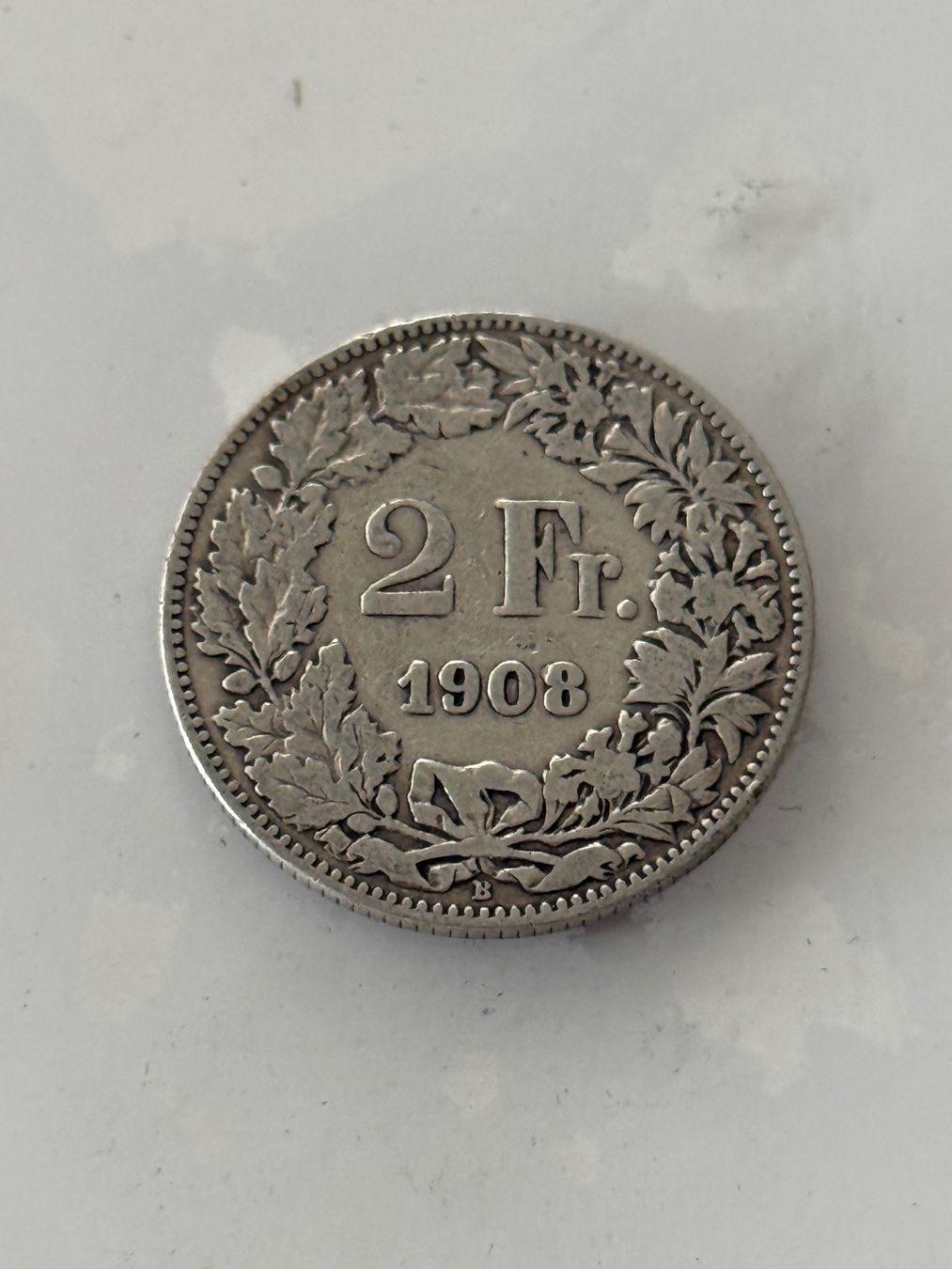 Tutti le monete: 2 Franken 1908  sehr Rar – Usato da Wallisellen venduto da SWISS_SILVER1