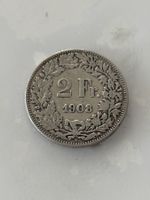 2 Franken 1908  sehr Rar