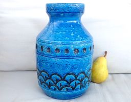 Bitossi Vase Keramik Vintage Mid Century Design Londi Rimini