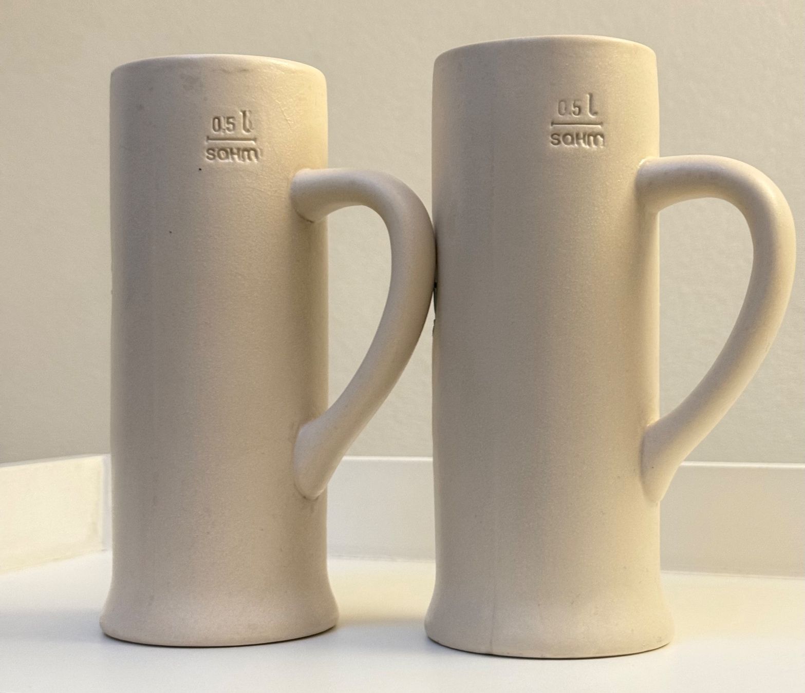 Gläser: Deux chopes en grès Boxer Bière Yverdon 2012 – Gebraucht aus Denges von peumens 2
