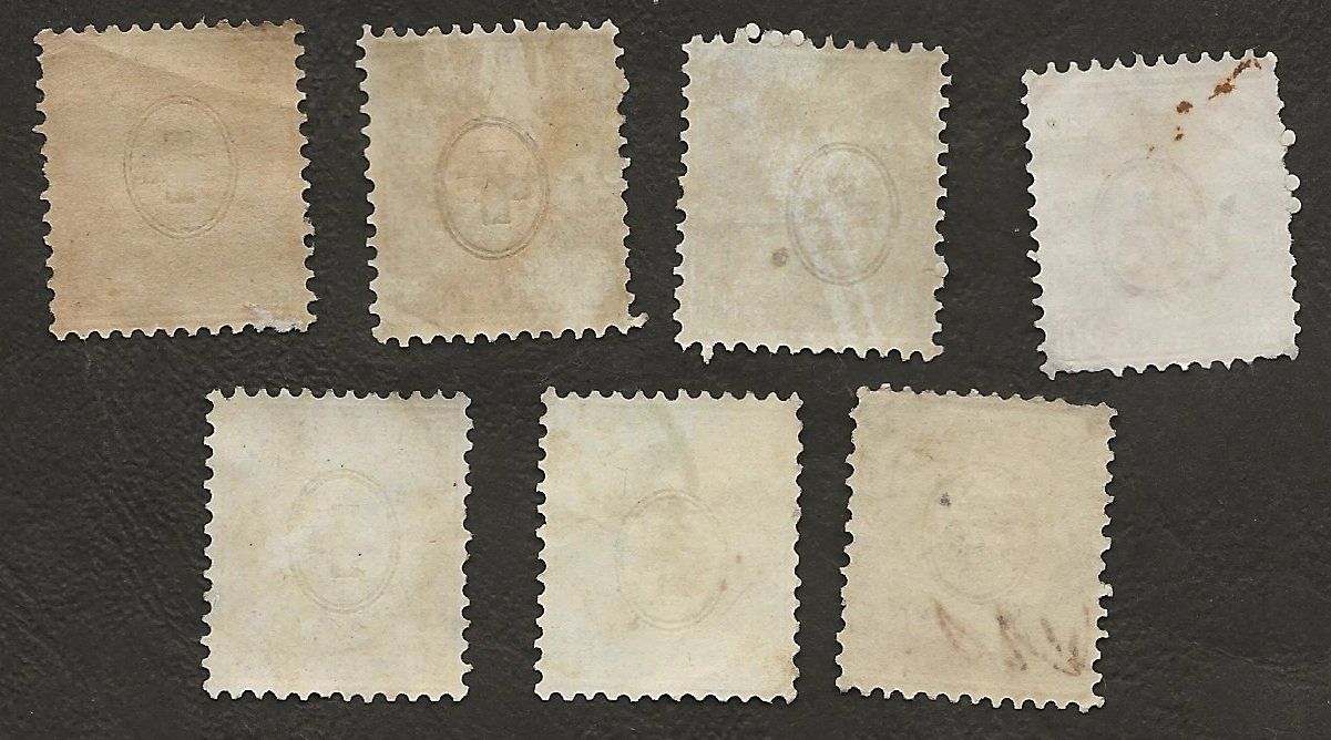 Alle Briefmarken: Schweiz sitzende Helvetia gestempelt – Gebraucht aus Au ZH von xelagreb01 1