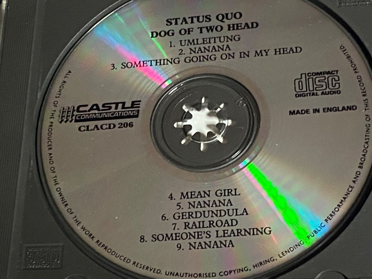 CD: Status Quo – Usato da Muri b. Bern venduto da AdidasCollector 2