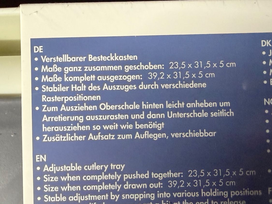 Cucine complete: Besteckkasten – Nuovo e nell'imballaggio originale da Obergösgen venduto da Andre118 2