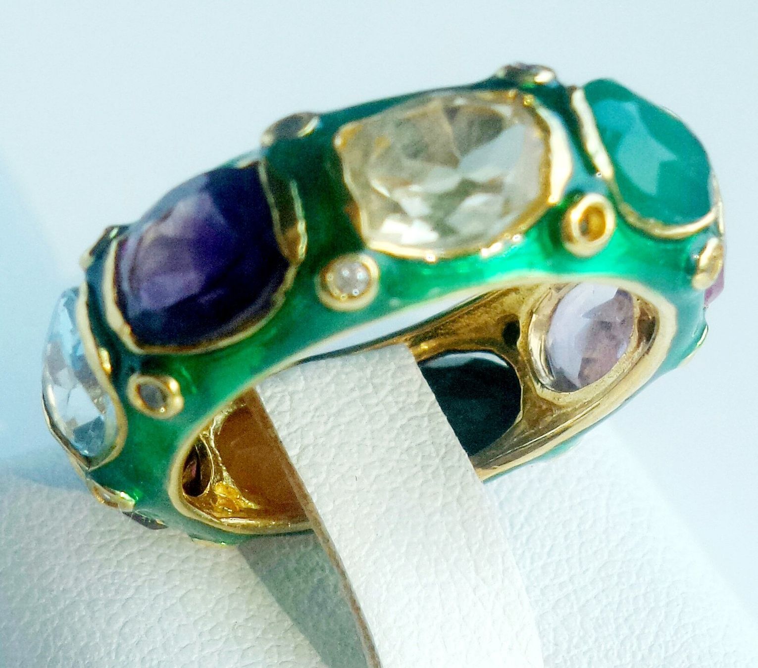 Ringe: Ring Damen goldfarben blau emailliert Grösse 54 – Neu (gemäss Beschreibung) aus Zürich von benedikt12 3