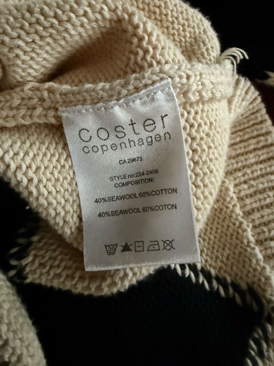 Copenhagen Pullover & Sweatshirts: Coster Copenhagen Strickpullover beige/schwarz, Gr. M Pulli – Gebraucht aus Staad SG von Chirrari 3
