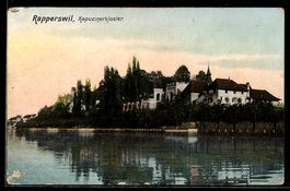 AK Rapperswil, Flusspartie mit Kapuzinerkloster
