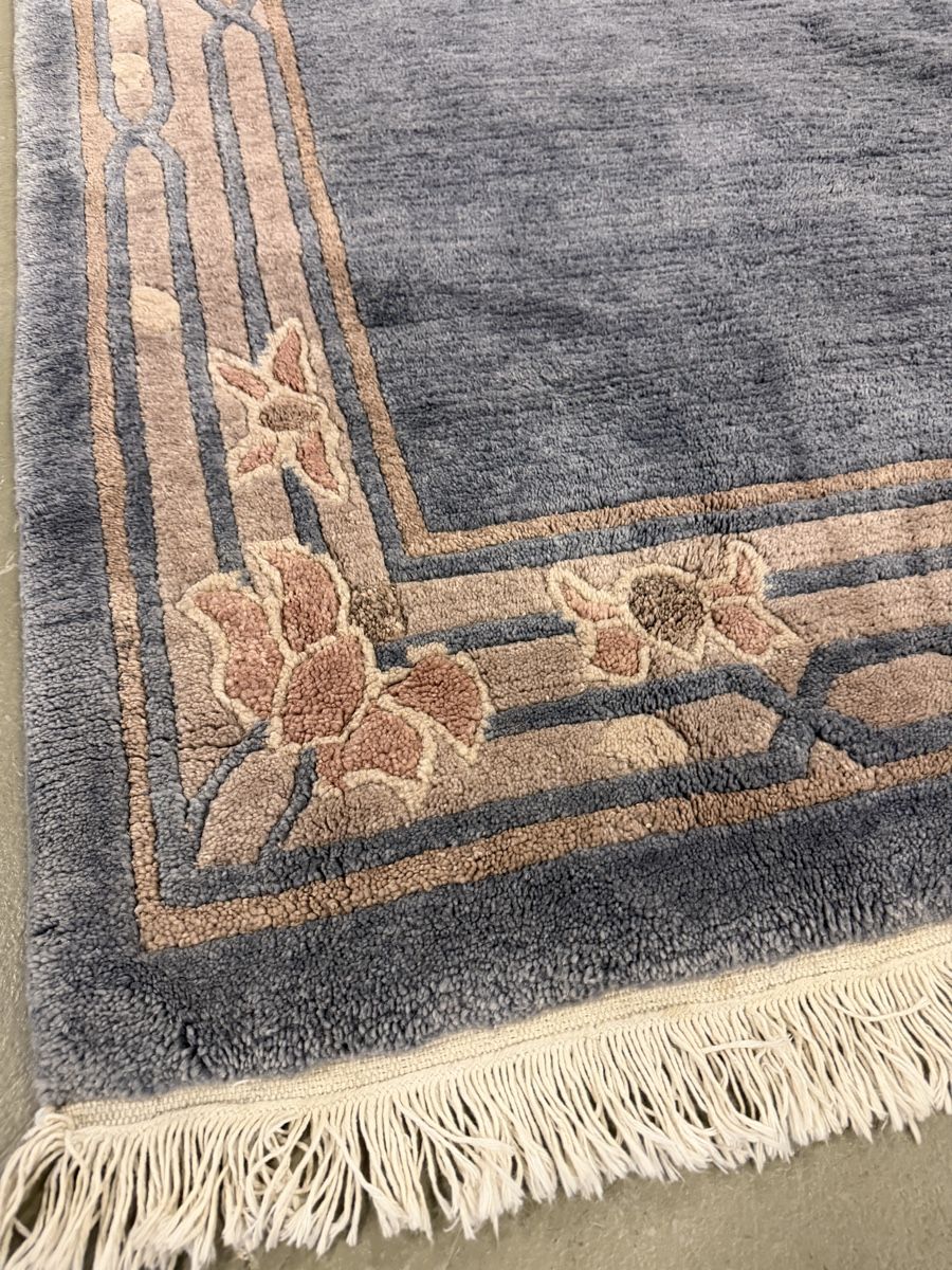 Tappeti: Orientteppich blau mit Blumenmuster, gebrauchter Zustand – Usato da Strengelbach venduto da RaenAntikDesign 3