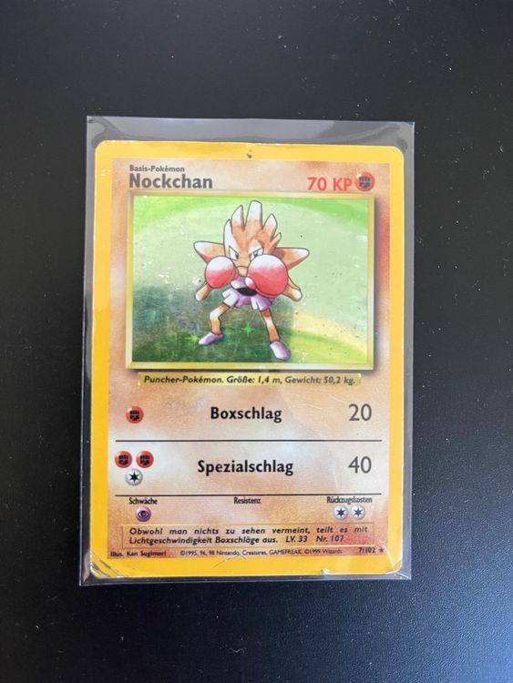 Pokemon Nockchan Holo Base Set Deutsch (Gebraucht) in Fribourg für CHF ...