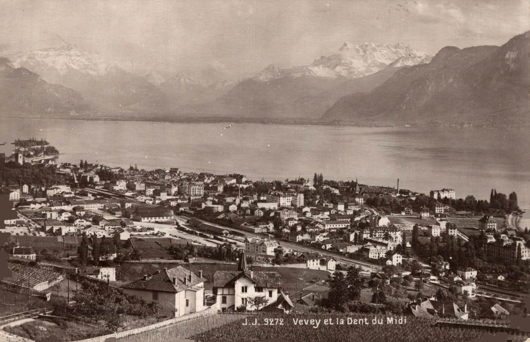 Cartoline postali: Vevey et la Dent du Midi – Usato da Bronschhofen venduto da Astore