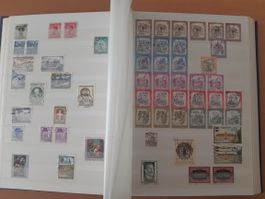 Album mit Inernat. Briefmarkensammlung