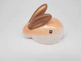 Savona Hase Orange weiss bronze Keramik