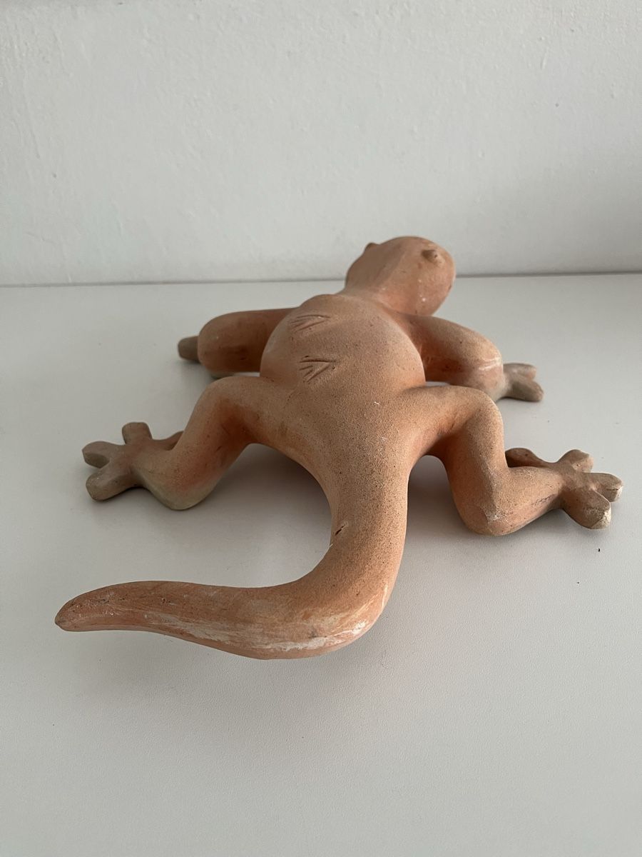Statuette: grosse Eidechse aus Terracotta – Usato da Wetzikon ZH venduto da seli03 4
