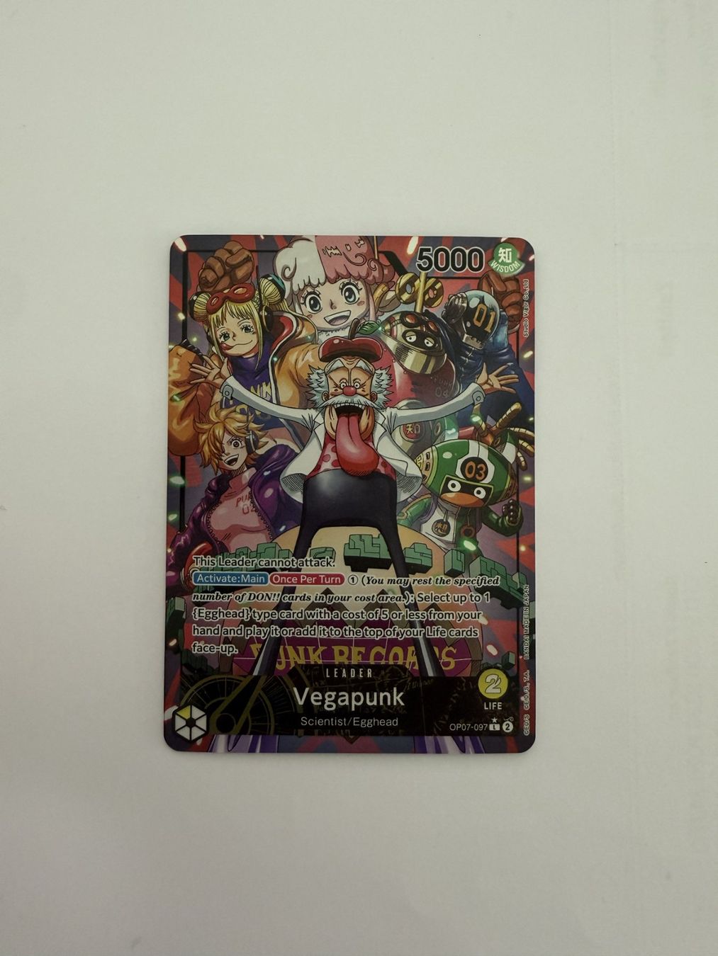 Bandai Carte collezionabili: Vegapunk Leader AA Op07-097 – Nuovo (secondo la descrizione) da Urtenen-Schönbühl venduto da jul_c8v2