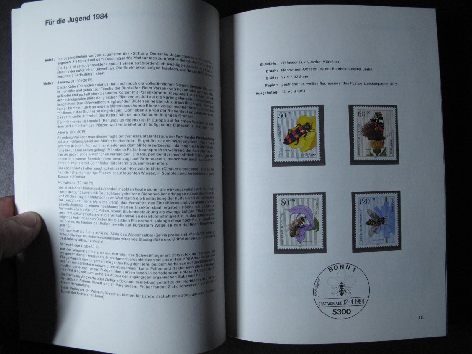 Album: BRD & Berlin 1984 Sonderpostwertzeichen buch ** – Usato da Wil SG venduto da fva01 2