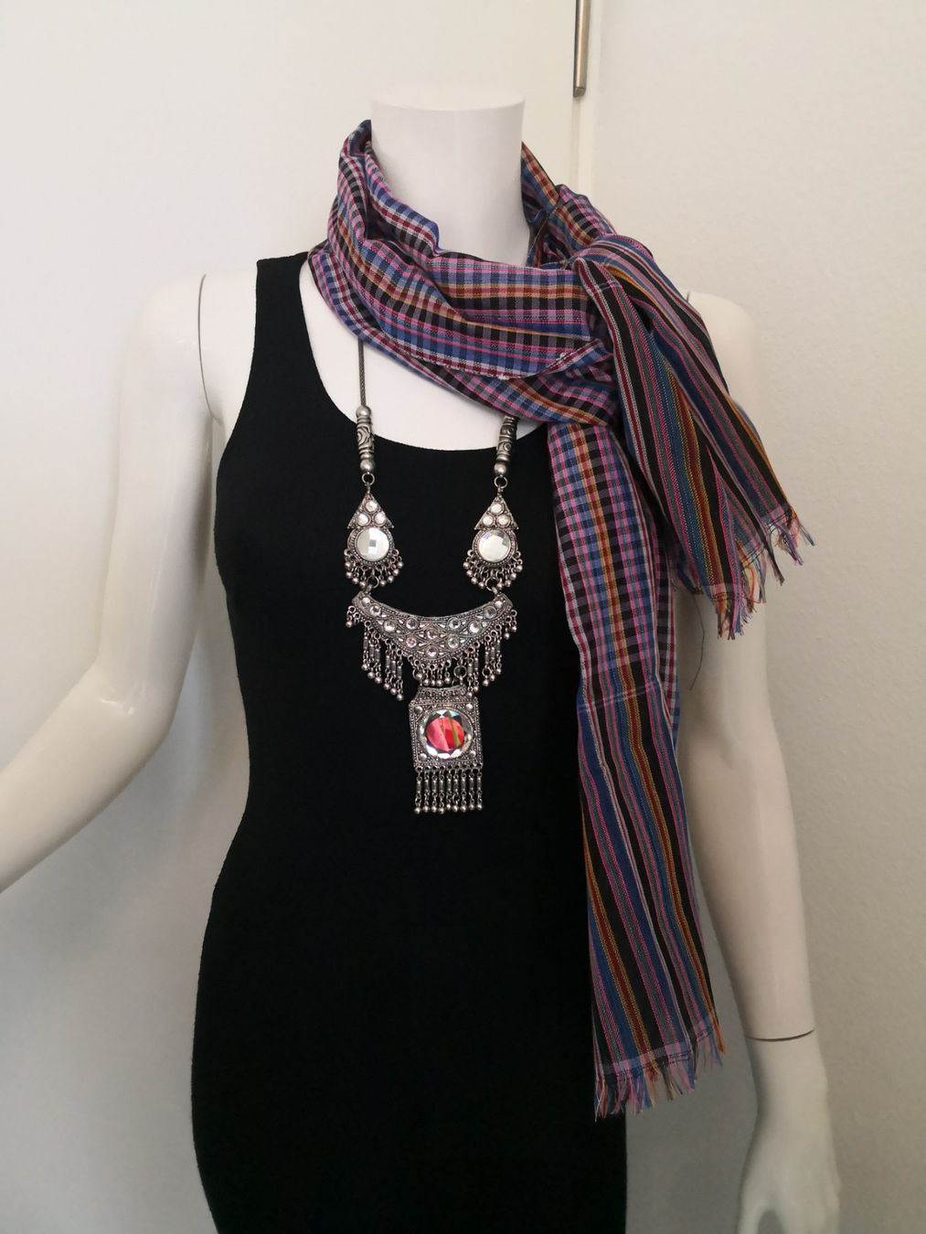 Foulards, Tücher & Schals: 🤩VICHY SCHAL MULTIFARBIG NEU – Neu (gemäss Beschreibung) aus Olten von Naja-Twins-Twins 8